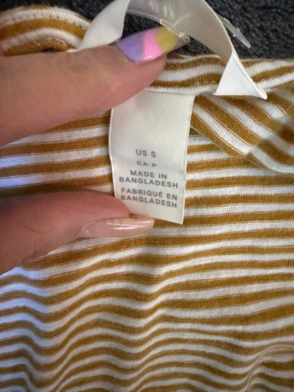 Striped Cream Wrap Mini Dress with Tie Detail. PTP 17 - Picture 6 of 7